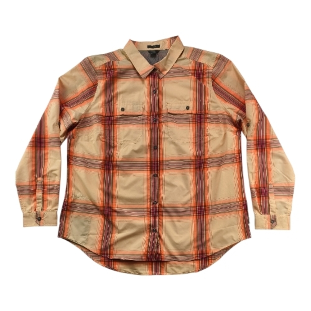 Eddie Bauer Classic Fit Plaid Shirt Women’s XL Outdoor Lightweight